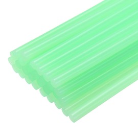 sourcing map 30pcs Mini Hot Glue Sticks for Mini Glue Gun, 8-inch x 0.28-inch Glue Gun Sticks for Art DIY Craft, Luminous Green
