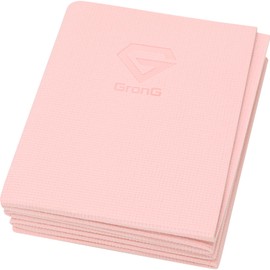 Gong, Folding Yoga Mat, 0.2 inches (4 mm), Folding Yoga Mat, 68.1 x 24.0 inches (173 x 61 cm), Foldable Yoga Mat, Compact, Pink