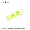 sourcing map 15pcs Small Cylindrical Bubble Level Vials 6x20mm PMMA