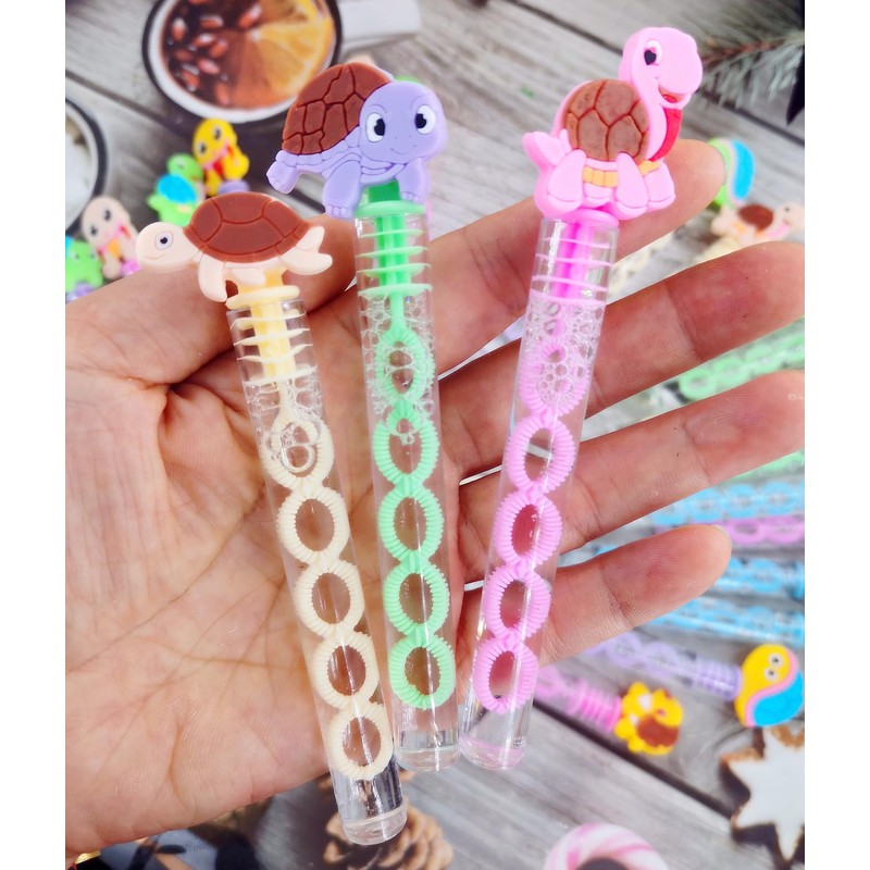 24 Packs Bulk Mini Turtle Ocean Animal Bubble Wands,School Student