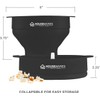 Collapsible Silicone Microwave Hot Air Popcorn Popper Bowl With Lid
