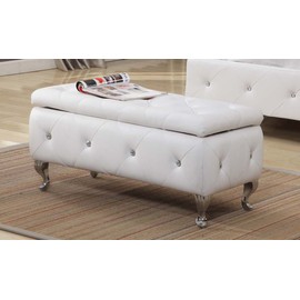 Kings Brand Furniture Bench, White