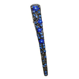 JCGY Alligator Strong Metal Hair Clip Long Duckbill Clip Beakclip for Hair Upstyling for Women Girls NM110-2antiqueBlue