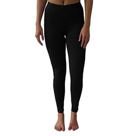 9M Clothing Company Women's Ultra-Soft Fleece Brush Lined Thermal Winter Leggings, Black, XL