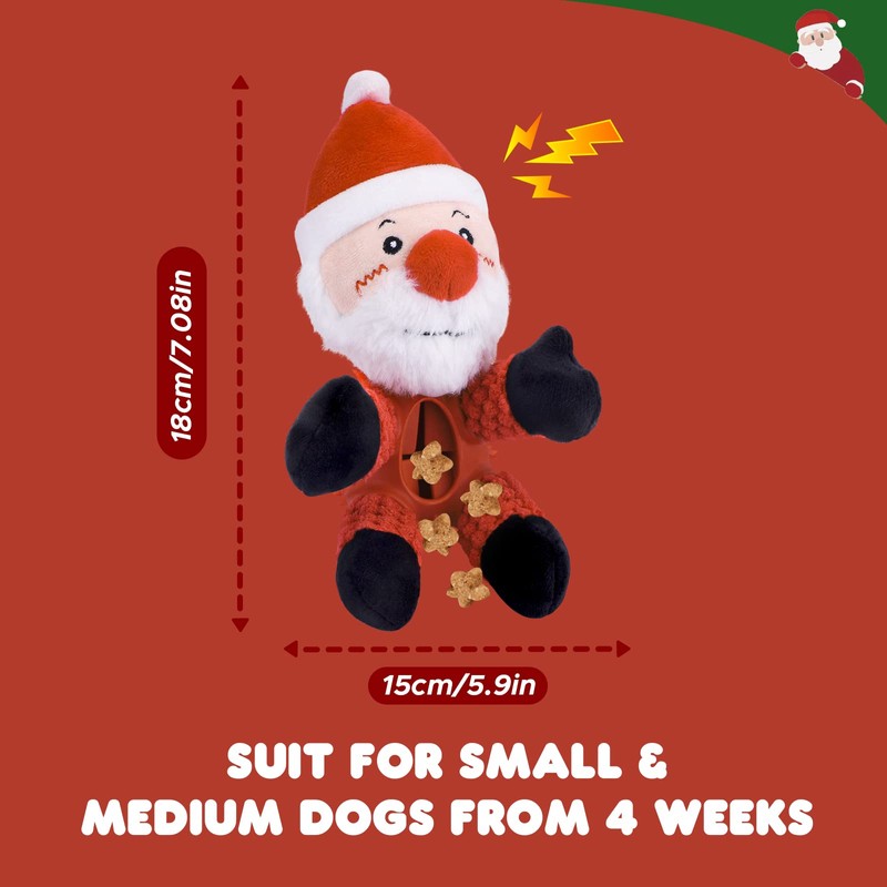 JYPS 4 in 1 Christmas Dog Toys Presents, Puppy Chew