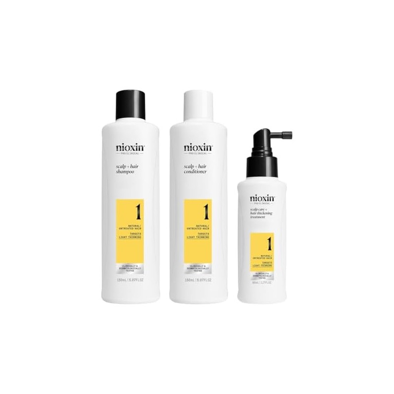 Nioxin Hair System Care Trial Kit, System 1 (Fine Hair/