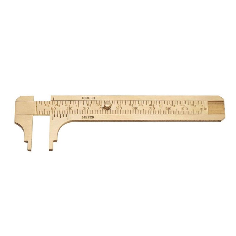 Vernier Caliper, 1pc Brass Sliding Gauge Vernier Caliper Ruler Measuring