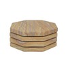 Marbco Sandstone Water Absorbent Hand Crafted Octagon Coasters for Drinks-