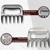 WOODBULL Premium Aluminum Polished Bear Claw Set Meat Shredder, Meat