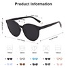 SOJOS SJ2057 Polarised Sunglasses Women's Large Round Men's Retro Vintage