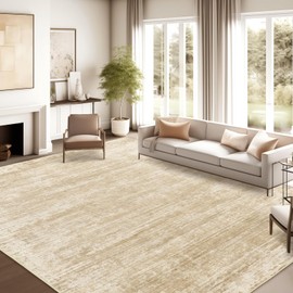 zesthome 9x12 Area Rugs for Living Room, Non-Slip Backing Washable Rug, Modern Abstract Area Rug, Stain Resistant Rugs for Bedroom, Ultra-Thin Large Area Rugs, Area Rug 9x12