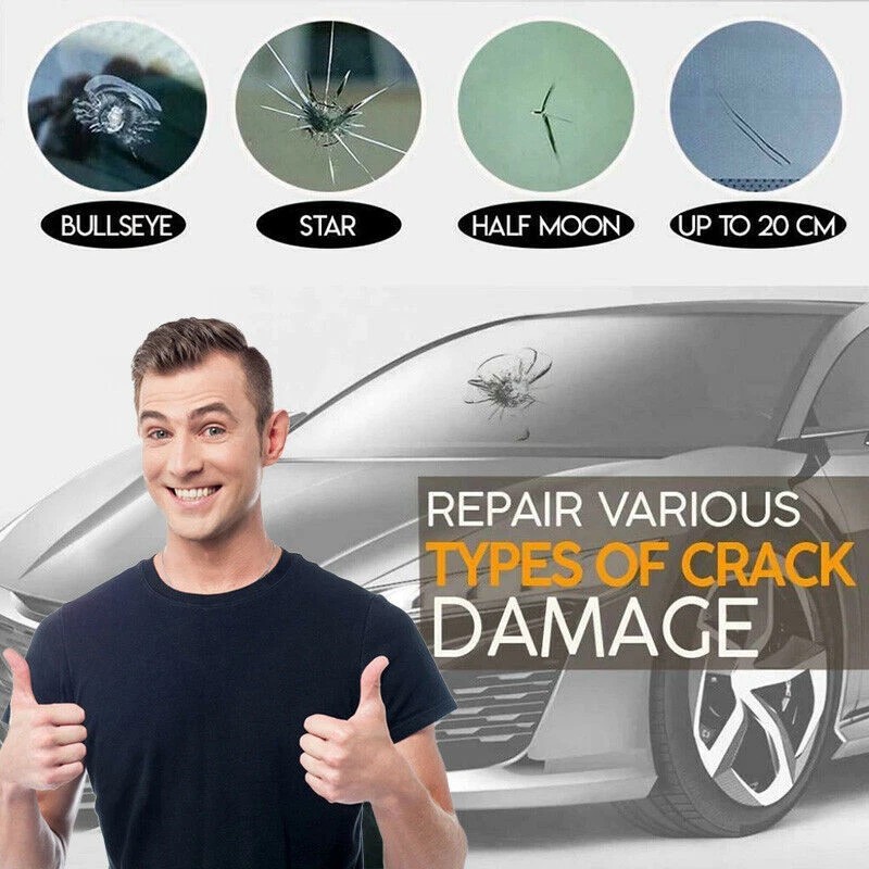 Luck_Mall 5-Pack Auto Glass Nano Repair Fluid Car Windshield Resin