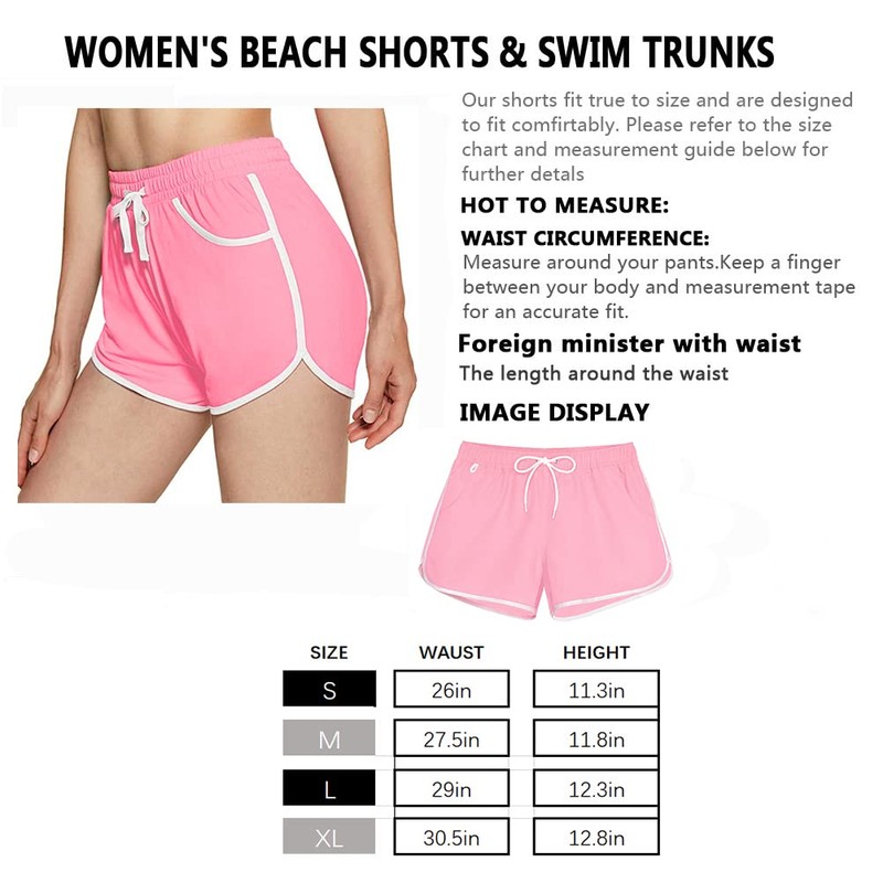 vxsvxm - Pantalones cortos de playa para mujer, secado rápido