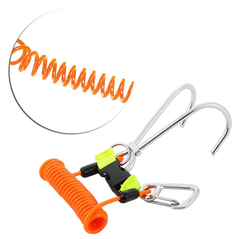 KEEP DIVING Stainless Steel Reef Hook Diving Safety Accessories (Orange)