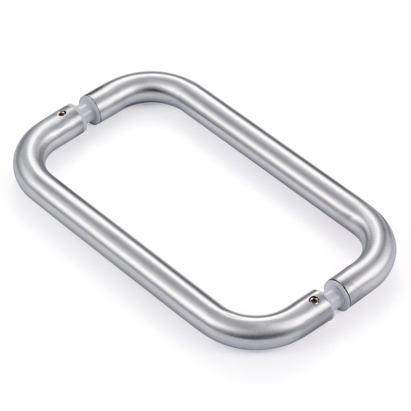 Ranbo Brushed Nickel 6" （CTC） Tubular Back-to-Back Shower Door Handle，3/4"