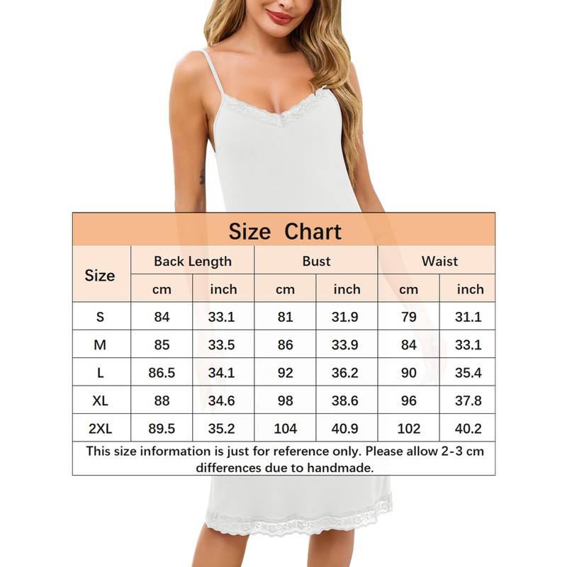 Vlazom Petticoats for Under Dress, Long Lace Women's Full Slips