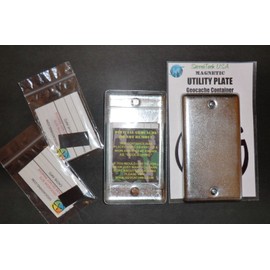 SierraTech 2 Magnetic Utility Electrical Plate Geocache Containers / Geocaching Cache