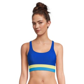 Beach Riot Women's Standard Mackenzie Top, Riviera Color-Block