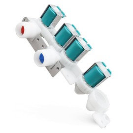 HUQUZN Washer Water Inlet Valve Fit for Frigidaire FFTW4120SW FFTW4120SW0 FFTW4120SW1 Replace 5304511334 5304536938 33090115 5304536496 5304526580