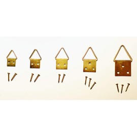 Pack of 100 Picture Eyelets - Size: 2 (12 x 12mm) - Includes Nails | Picture Hooks | Picture Hangers | Picture Hooks | Picture Frame | Picture Mounting | Framing Accessories | Wall Mount | Hanging