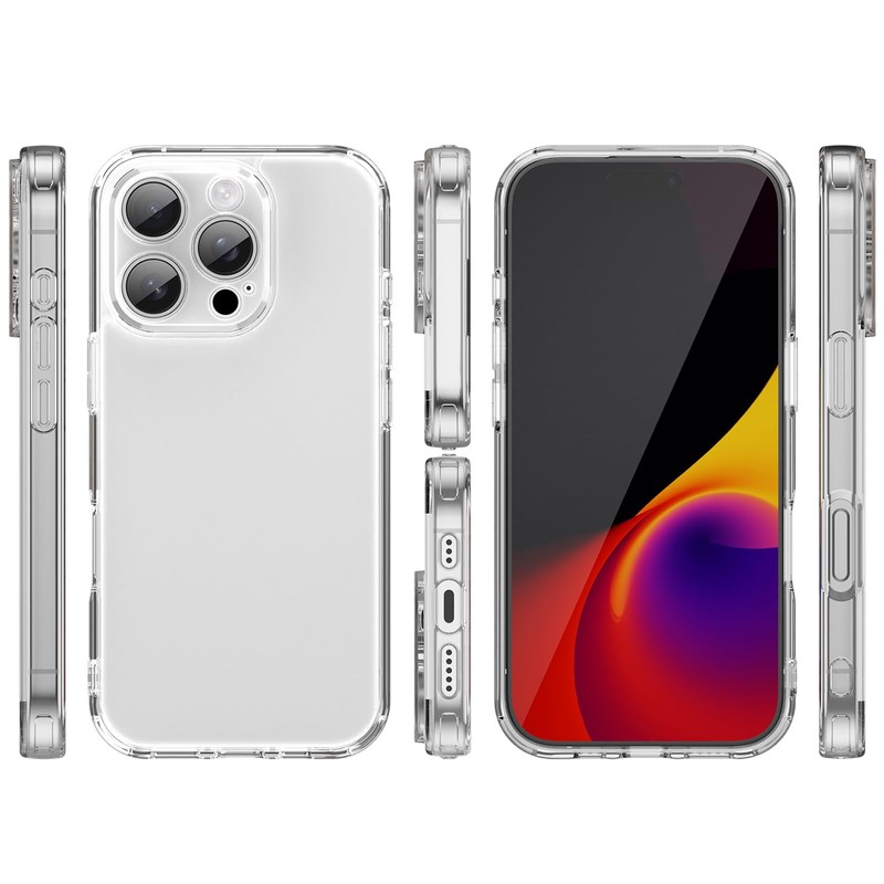 FINON iPhone16 Pro 用 ケース カバー スマホケース クリア クリアケース ハイブリッドケース