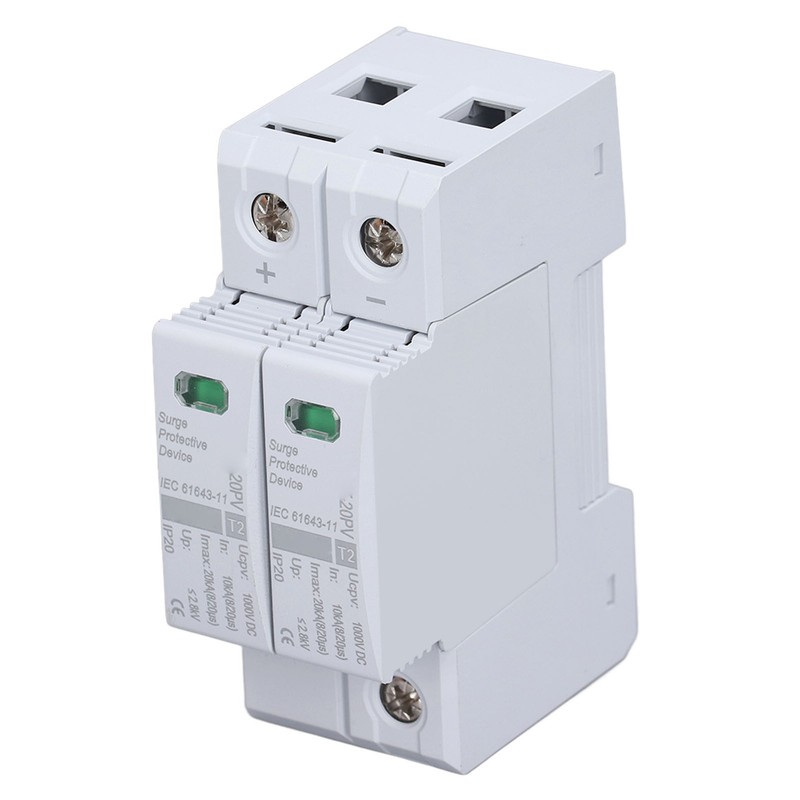 DC Solar PV Surge Protector 2P 10 To 20KA 35mm