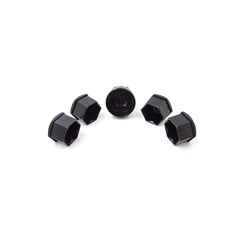 Skoda Alloy Wheel Nut Caps 17mm Matt Black