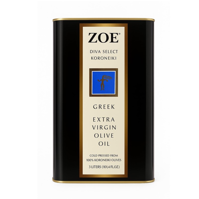 ZOE Diva Select Koroneiki Greek Extra Virgin Olive Oil, Cold