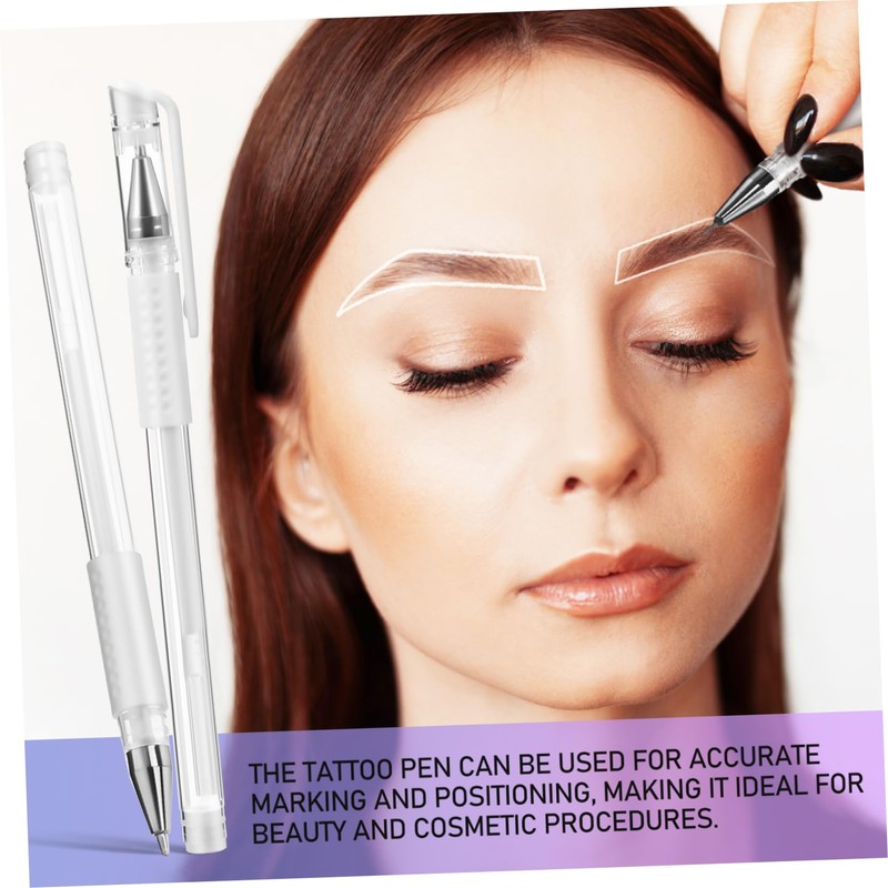 Healvian 9pcs Professional Tattoo Pen Kit Brow Mapping Pens Eyebrow