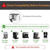 51mm Bottomless Portafilter Compatible for Delonghi ECP3420/ECP3120/EC155/BCO430/EC260 with Stainless Steel