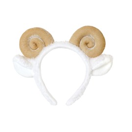2 Pack Sheep Headband Cute Plush Sheep Ears Headband Animal Sheep Horn Headband Sheep Costumes Accessories