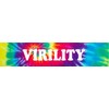 Virility Groovy Cool Tie Dye Look 8" Wide Decal Bumper