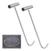 lyualma Pack of 2 T-shaped hooks, 30 cm, for hanging