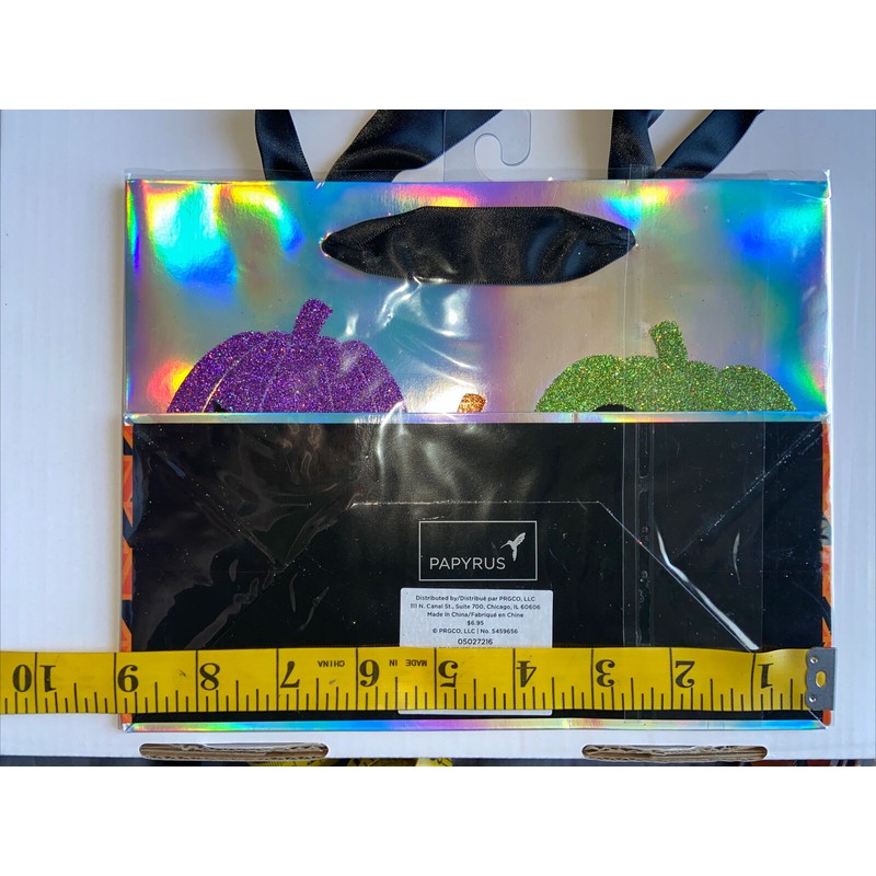 Papyrus Gift Bag - Glittered Pumpkins