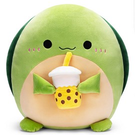 Colliyarko Original 12.5-Inch Large Turtle Stuffed Animal Plush Pillow,Cute Big Soft Plushie Toy,Fat Kawaii Cuddle Adorable Gift for Kids Girls Family