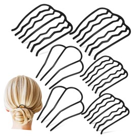Healvian 6pcs Metal Hair Combs for Women Elegant Hair Accessories Fine Teeth for Daily Wear Parties and Special Occasions Multi-functional
