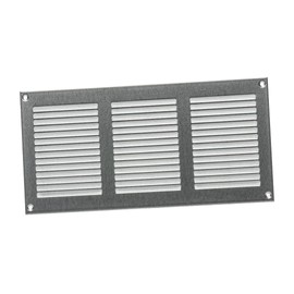 Grey 10x4 inch Steel Vent Cover with Insects Screen - Sidewall and Ceiling - Outside Dimensions: 11.81"w X 5.9"h