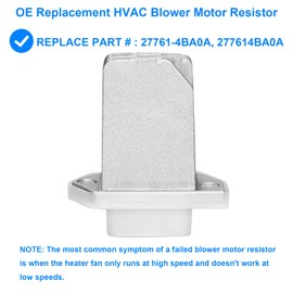 HVAC Fan Blower Motor Resistor, Replace 27761-4BA0A, 277614BA0A Compatible with Nissan - 2013-2017 Pathfinder, 2008-2019 Rogue, 2007-2012 Sentra, 2012-2019 NV1500 NV2500 NV3500, 2014-2020 QX60, More