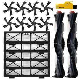 aoteng Replacement Parts for Neato Botvac D4 D8 D10 D7 D9 D6 D80 D5 D85 D75 D3 Robot Vacuum Cleaner Accessories Kit 15 Packs 2 Main Brushes, 5 Filters, 8 Side Brushes