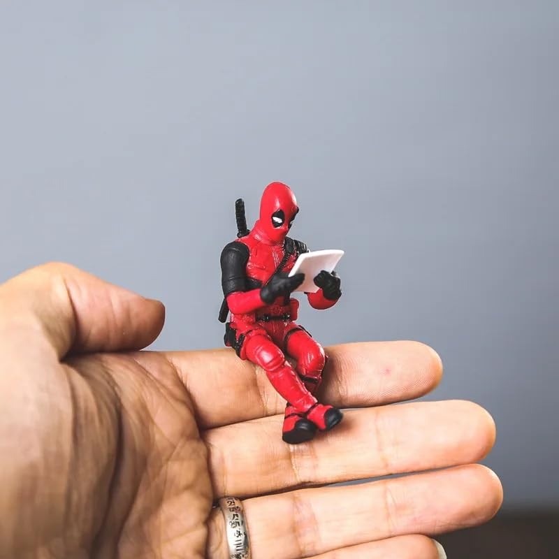 Kokiri Shop Mexico Figura Mini Deadpool para Decoración de Escritorio