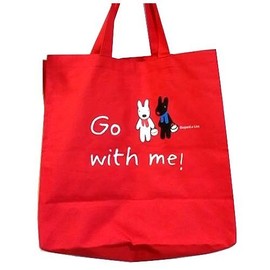 Lisa & Gaspard Eco Bag (Red) Lisa Gaspard Shopping Shopping Tote Bag, Cashier Bag, Bag, Bag, Character Goods, Cute, Stylish