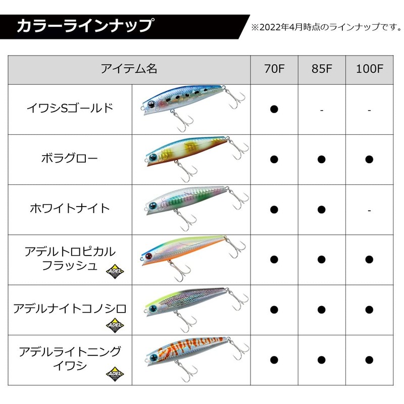 Daiwa Morethan Solaria 70F Adel Tropical Flash