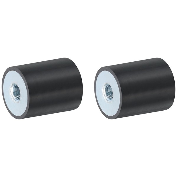 sourcing map 2Pcs 25 x 30mm M8 Thread Female Rubber