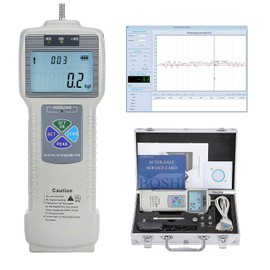 BAOSHISHAN ZP-50N Digital Force Gauge Push Pull Gauge with Output Function, Carrying Case, LCD Backlit Display, Metal Enclosures for Tension and Compression Load Plug Force Destructive Tests