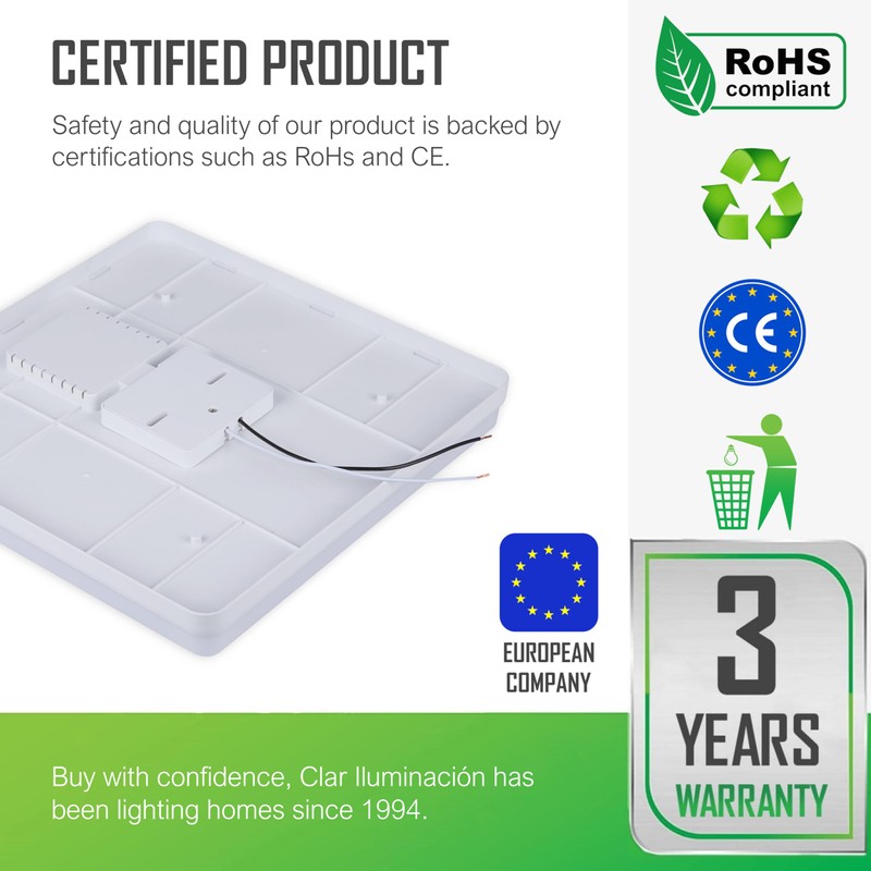 HYBEC - Bathroom Ceiling Light, LED Ceiling Light, Bathroom Ceiling