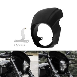 HCmotorku Motorcycle Headlight Fairing Cover Mask Fit For Harley Softail Breakout 2018-2023 (Matte Black)