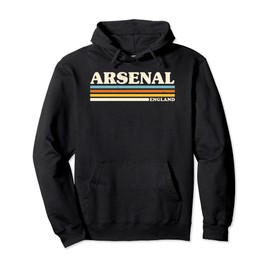 Retro Stripe Arsenal Pullover Hoodie