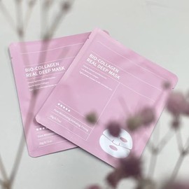BelleVita Collagen face mask- Hydrating, firming, and brightening skincare Treatment for all skin types- Single use sheet mask with anti-aging benefits.