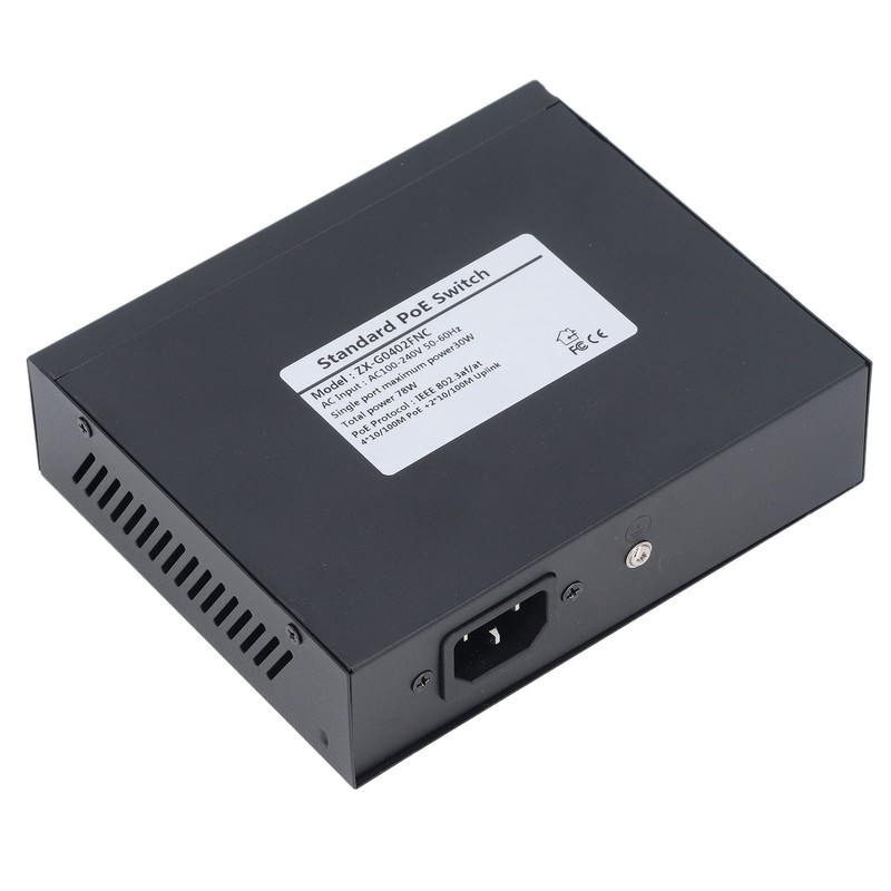 6 Port PoE Switch 1.2Gbps Ethernet Switch Unmanaged Plug and