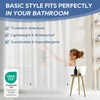 downluxe Clear Shower Curtain Liner with Hooks, Plastic Shower Liner,